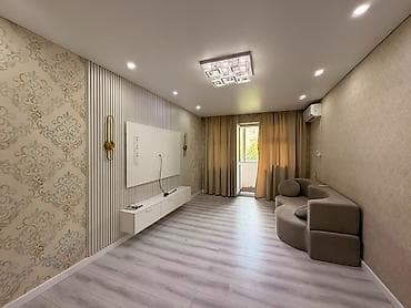 Квартиры: 2 комнаты, 44 м², Кок-Жар мкр 104 серия, 3 этаж, Евроремонт — 3