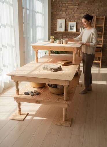 Кухонный стол, Прямоугольный, Нераскладной