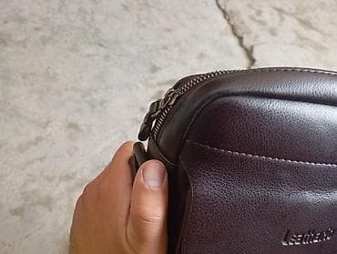 michael kors сумки бишкек: Сумка через плечо Leathario, тёмно‑коричневая. - Материал: гладкая — 3