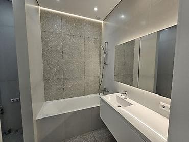 Офисная мебель: Тумба для ванны, С раковиной, Другой материал, цвет - Серый — 2