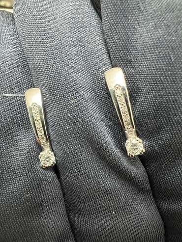 Серьги 585 Россия Бриллианты 181 047 Белое