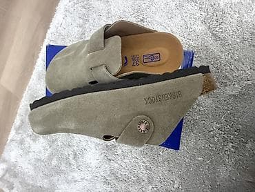 чемодан размер средний: Сабо, 37, Birkenstock, Новый, цвет - Серый — 3