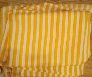 кухонный шторы: 1.Шторы коричневые в ромбик, с тесьмой для крючков 1.35 * 3 м (3 шт) — 7