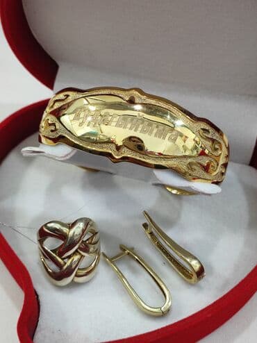 свадебное платье для высокой невесты: Набор украшений, Проба 925, Женские, Новый — 3