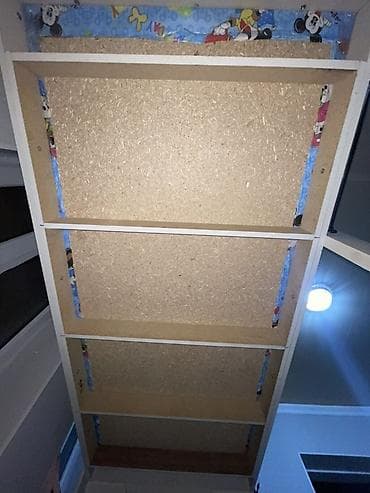 детская кровать двухместный: Двухъярусная детская кровать, Б/у, ЛДСП, цвет - Белый — 6