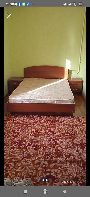 2 room flat: 1 комната, Собственник, Без подселения, С мебелью полностью — 1