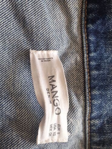 джинсы голубые: Куртки джинсовые в идеальном состоянии, на 42-44 (bershka mango) — 5