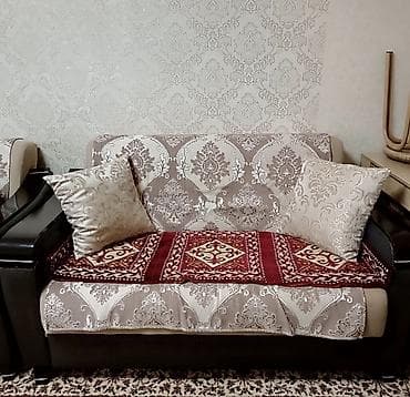 диван сатылат: Ашкана үчүн жумшак бурчек, Колдонулган, Өзү алып кетүү, түсү - Саргыч боз — 2