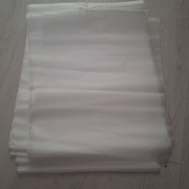 римские шторы бишкек: ZIp пакеты 40На 50 матовый 120 микрон Полупрозрачная белая тюль/вуаль — 3