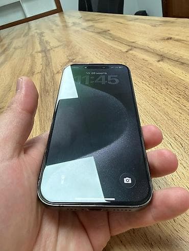 чехол на 14 про: IPhone 15 Pro, Б/у, 256 ГБ, Черный, Защитное стекло, Чехол, 89 % — 1