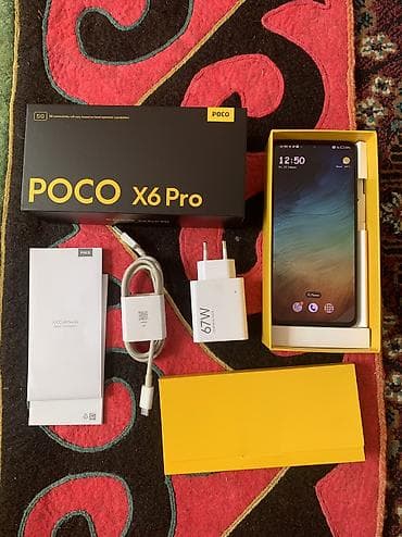 Poco X6 Pro 5G, Б/у, 256 ГБ, цвет - Черный, 2 SIM