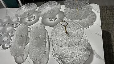 охранная бутка: Набор сервировочной стеклянной посуды для десертов и закусок. Состав — 2