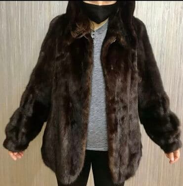 срочно продаю в связи с переездом: Норка шуба. Размер М (38). Цвет темно каричневый. Состояние хорошая — 4