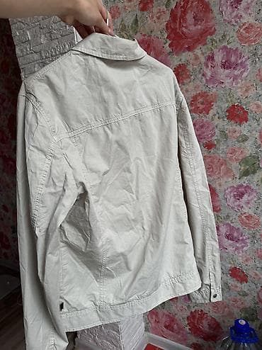 Джинсы: Мужская лёгкая куртка-ветровка - Цвет: светло-бежевый (песочный) - — 3