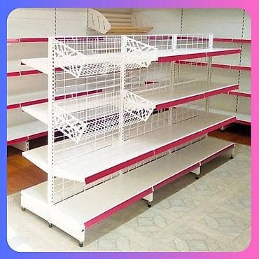 Торговое оборудование: Металлический стеллаж сборный, торговые стеллажи, железная мебель — 3