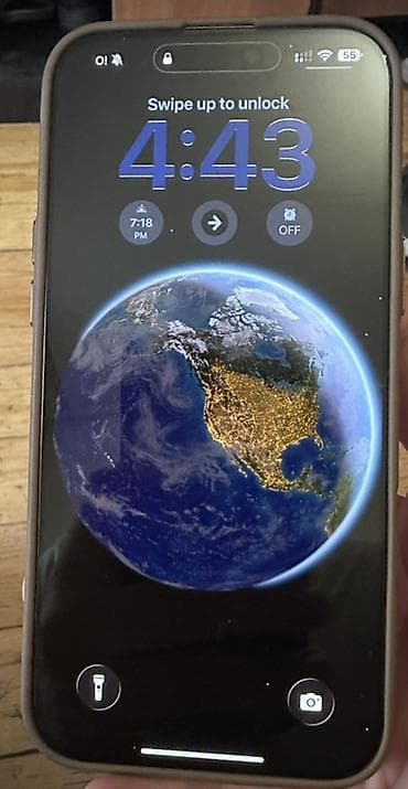 IPhone 16 Pro Max, Б/у, 256 ГБ, Desert Titanium, Защитное стекло, Кабель, Коробка, 96 %