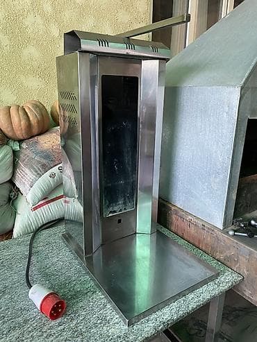 Нан бышыруучу жабдуулар: Электрический гриль для шаурмы/донера из нержавеющей стали. - Корпус — 1