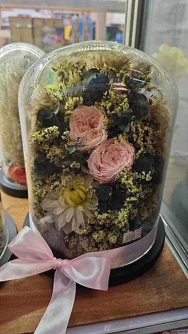 цена розы: Живые розы которые не завянут даже через год!!! Бишкек, букет в вазе — 4