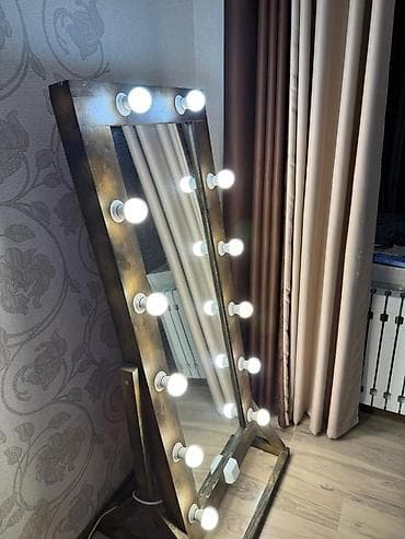 Вазалар: Напольное гримерное зеркало с подсветкой - Формат: полноразмерное — 9