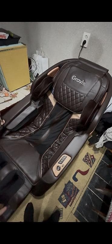 Массажное кресло, Новый, В рассрочку, Бесплатная доставка, цвет - Коричневый