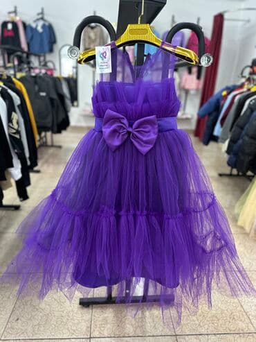 кыргызские национальные платья для девочек: Детское платье, цвет - Красный, Новый — 11