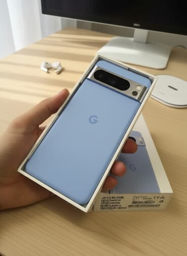 майкрософт серфейс: Google Pixel 8 Pro, Колдонулган, 256 ГБ, түсү - Көгүлтүр, 1 SIM, eSIM — 1