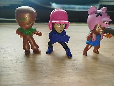 Мини-фигурки-игрушки, набор из 3 штук. - Материал: пластик. - Высота — 2
