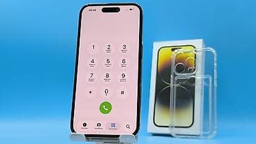 Техника и электроника: IPhone 14 Pro, Б/у, 256 ГБ, Золотой, Защитное стекло, Чехол, Коробка, 100 % — 7