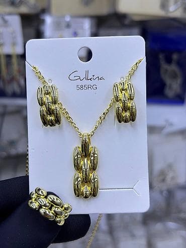 золото комплект: Ювелирные гарнитуры Gullina 585RG - Комплекты украшений в едином — 2