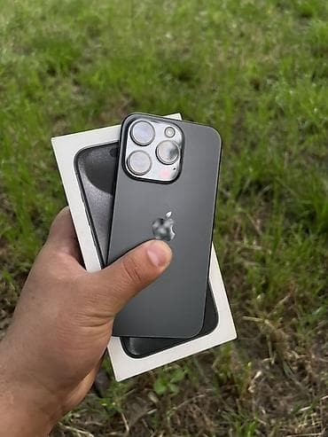 mi note 3: IPhone 15 Pro, 128 ГБ, Black Titanium, Коробка, 81 % — 1