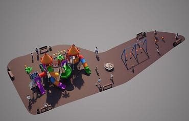 детские игровые площадки: Детская площадка Для улицы — 5