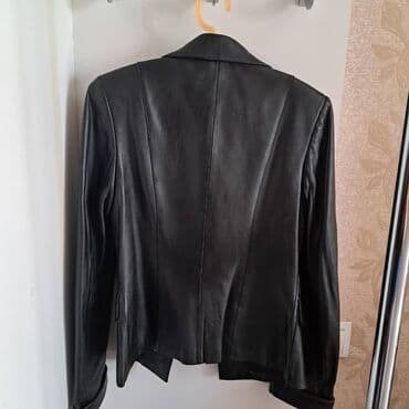 пиджаки женские бишкек: Продаю женскую куртку!!! Кожа, размер м. Цвет черная одевала 2,3 раза — 3