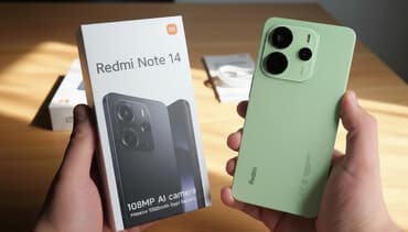 военный телефон: Redmi, Redmi Note 14, Новый, 256 ГБ, цвет - Зеленый, 2 SIM — 1