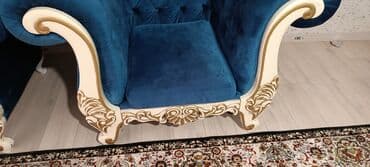 железные шкафы для офиса: Зал үчүн гарнитур, Колдонулган, Диван, Өзү алып кетүү, Акылуу жеткирүү, түсү - Көк — 3