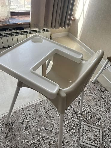 office table: Детский высокий стульчик для кормления Состояние как новый . - — 6