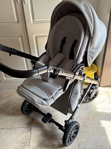 pouch коляска: Коляска, Anex, цвет - Серебристый, Б/у, Самовывоз, Платная доставка — 3