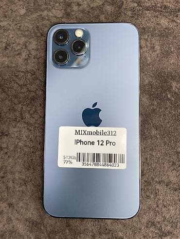 iphone 12 pro купить: IPhone 12 Pro, 512 ГБ, Pacific Blue, Коробка, 77 % — 2