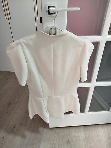 пиджак для девочки: Женская блуза-жакет Yata Brand, размер M - Цвет: молочный (айвори) - — 2
