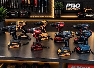 Шуруповерт все виды Аккумуляторные шуруповёрт дрели PRO Equipment -