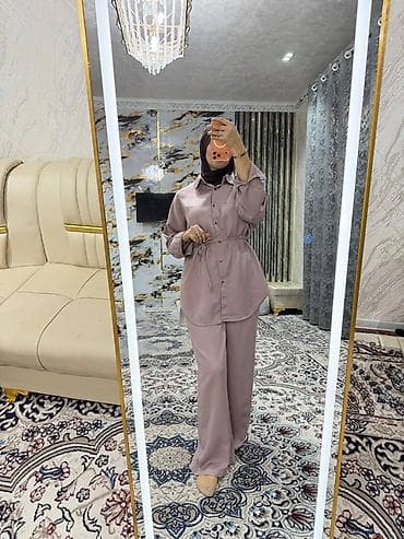 костюм платья: Женские скромные комплекты - Варианты: 1) Брючный комплект из — 1