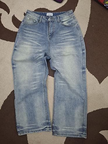 джинсы оригинал: Мужские джинсы, XL, Новый, цвет - Голубой, Бесплатная доставка — 1
