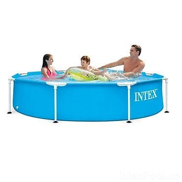 Каркасный бассейн Intex (круглый) Размер:244*51 - Тип: наземный