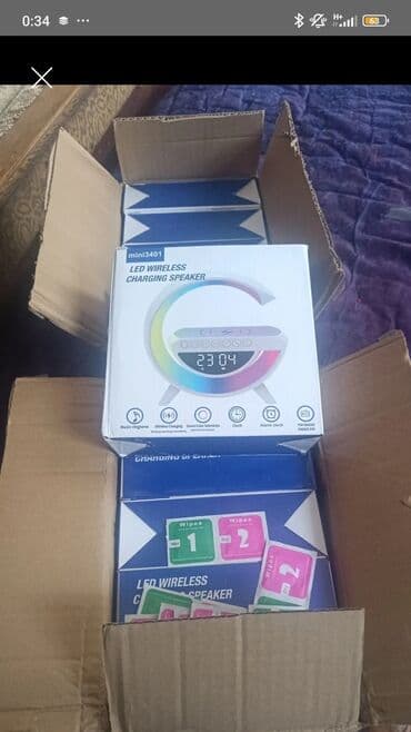 лампа советская: ОПТОМ 9 ШТ 4500 сом новые. функцией беспроводной зарядки — 1