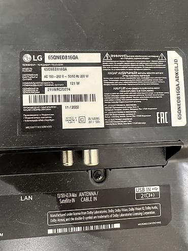 Тв запчасти LG QNED 65 дюймов 
Продаю сломанный экран ТВ