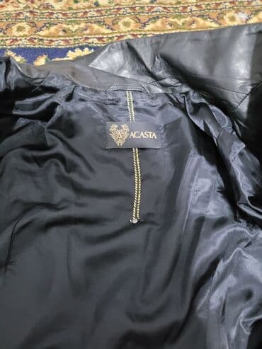 коженые куртки: Кожаная куртка, Классическая модель, Натуральная кожа, Приталенная модель, L — 3