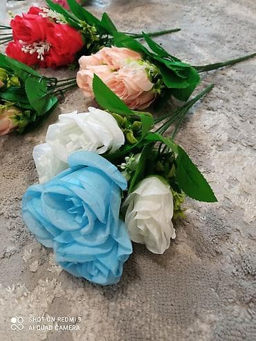 deco mesh: Искусственные букетики роз - Тип: декоративные искусственные цветы — 3