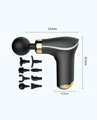 приборы для массажа: Массажер Перкуссионный пистолет, Все тело, Для живота, Для ног — 3