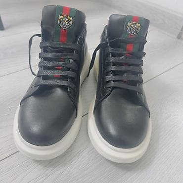 обувь оригинал: Мужские кроссовки, 43, Gucci, Новый, цвет - Черный, Самовывоз, Платная доставка — 1