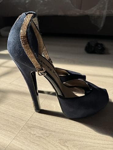 Туфли, 36, 37, Колдонулган, түсү - Көк
