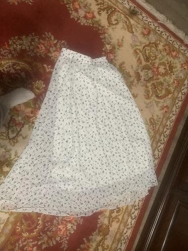 Юбка, Модель юбки: Пышная, Миди, Шифон, По талии